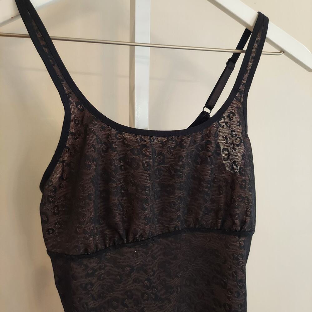 Sofia Sofia Vergara Shapewear‎ Tank Top Medium Black Cheetah - Picture 2 of 8